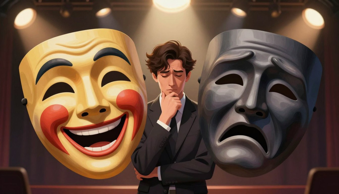 Tatuaż maski teatralne znaczenie
